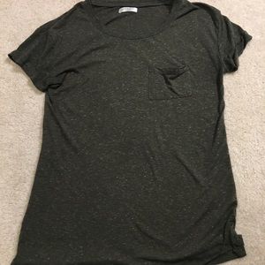 army green pocket tee